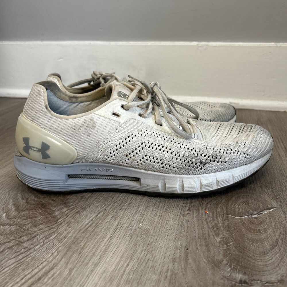 Under Armour HOVR Sonic 2 Shoes Men's 10.5 White Running Sneakers 3021586-101